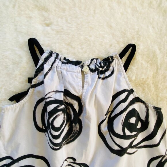 2/$18🌴 GAP Factory Kids Tank w/Black Abstract Flowers Girl's Size M (7-8) Cotton - Picture 7 of 10